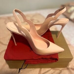 baby pink Christian Louboutin heels